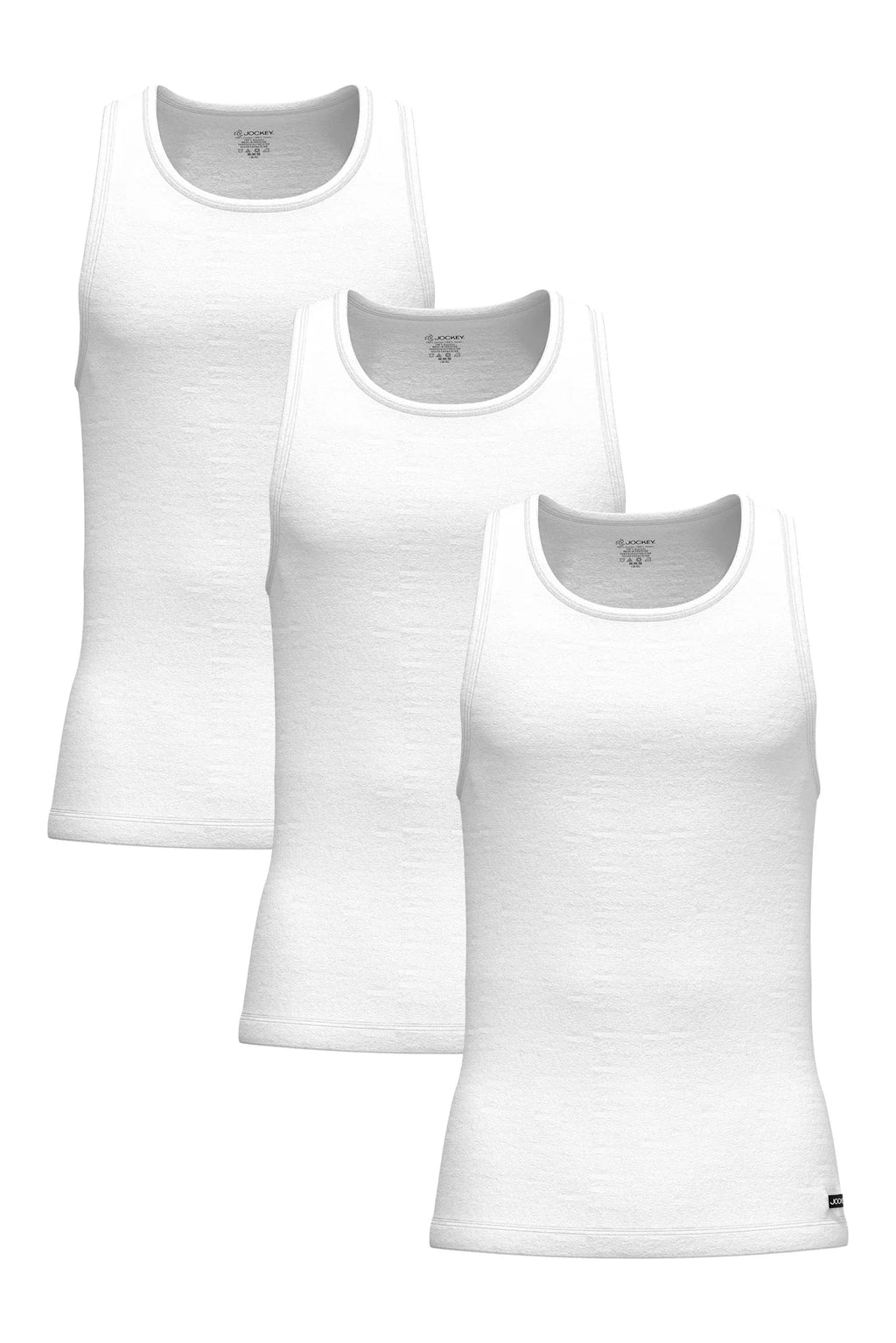 CLASIC VEST SLEEVELESS Athletic Undershirt Multi Pack (WHITE)