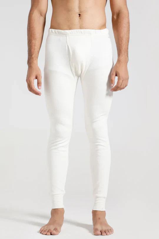 Men's Full-Body Thermal Warmer Wool (FULL SUIT)- White