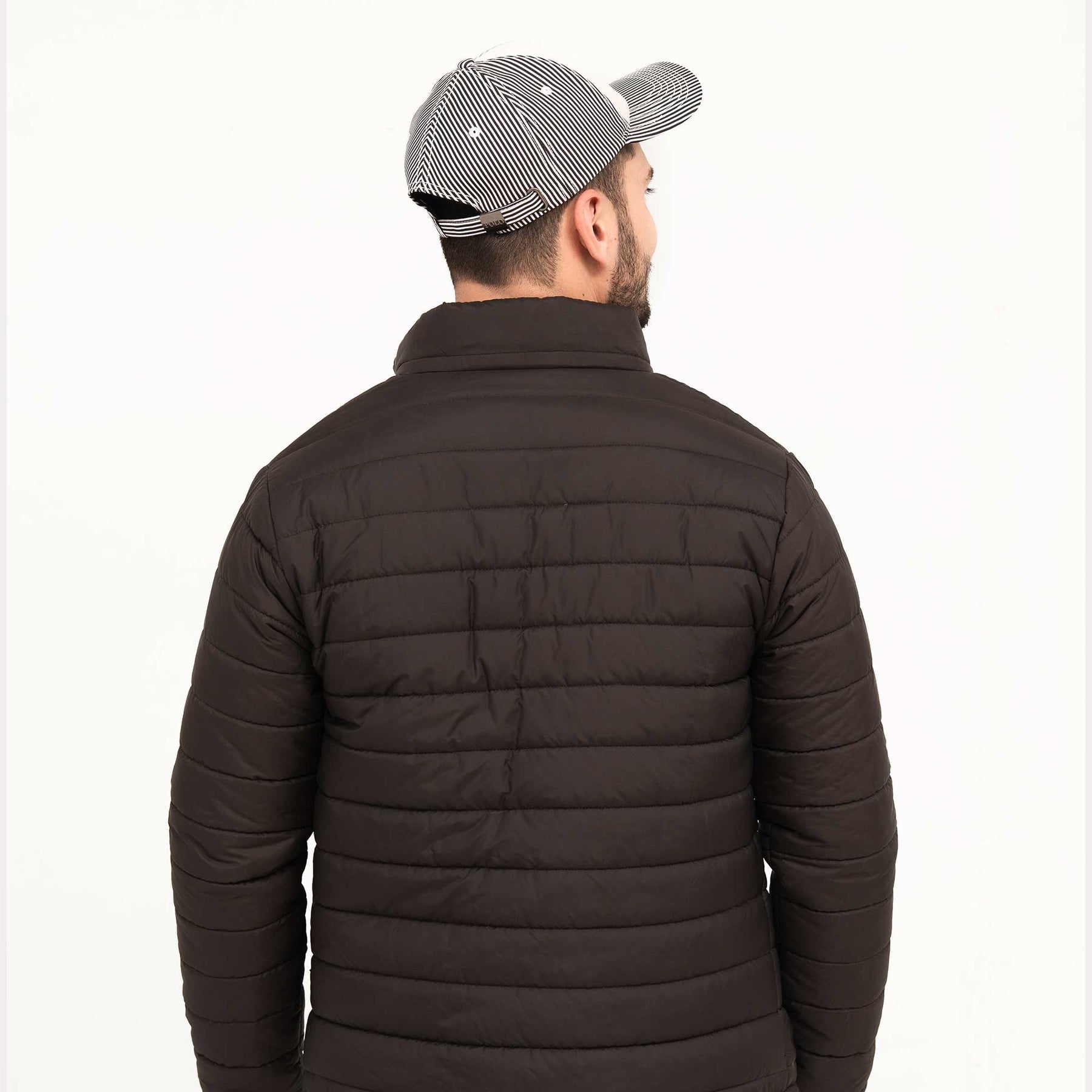 Stand Collar Puffer Jacket -