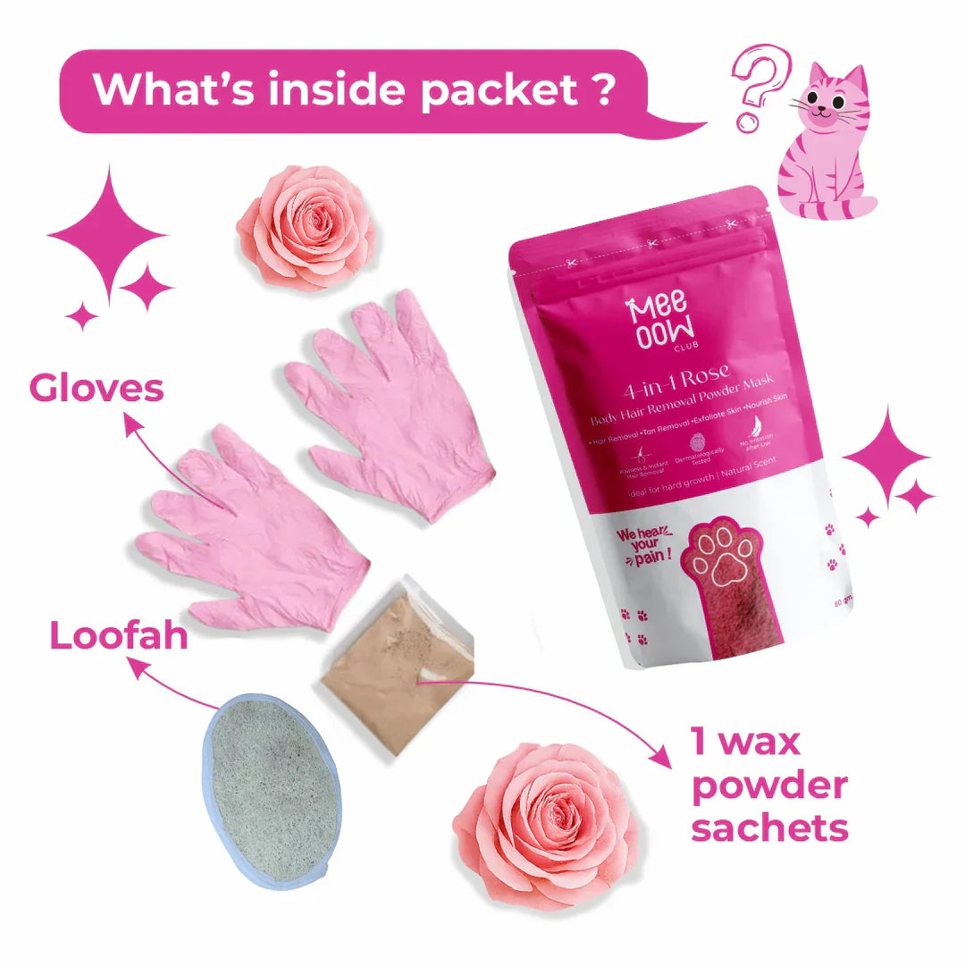 Maax MEOW BODY HAIR REMOVAL WAX POWDER - BUY 1 GET 1 FREE