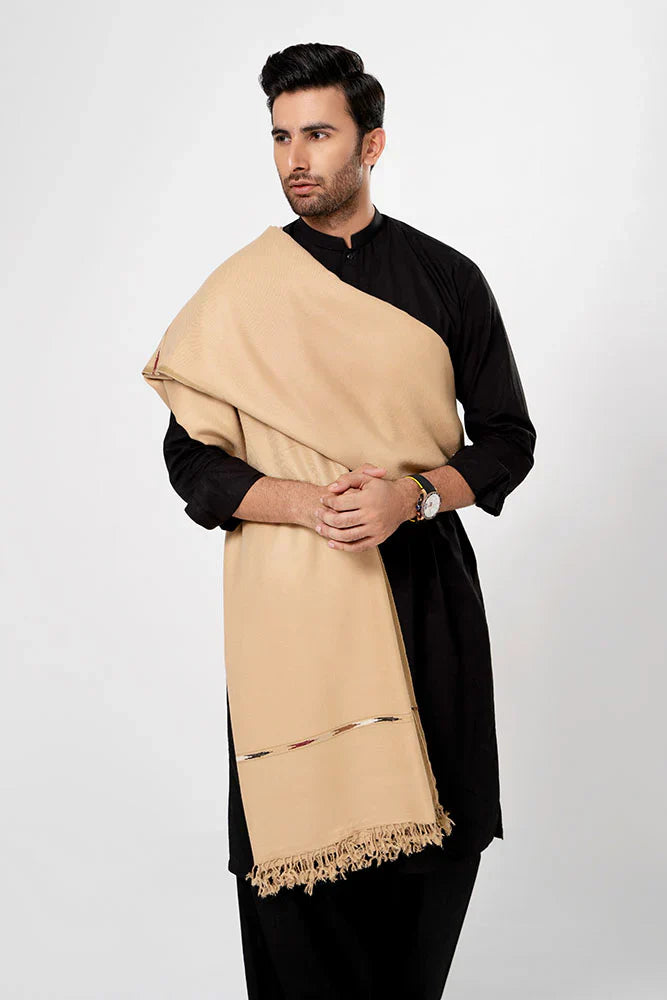 J. Men's Winter Wool Shawl - Skin