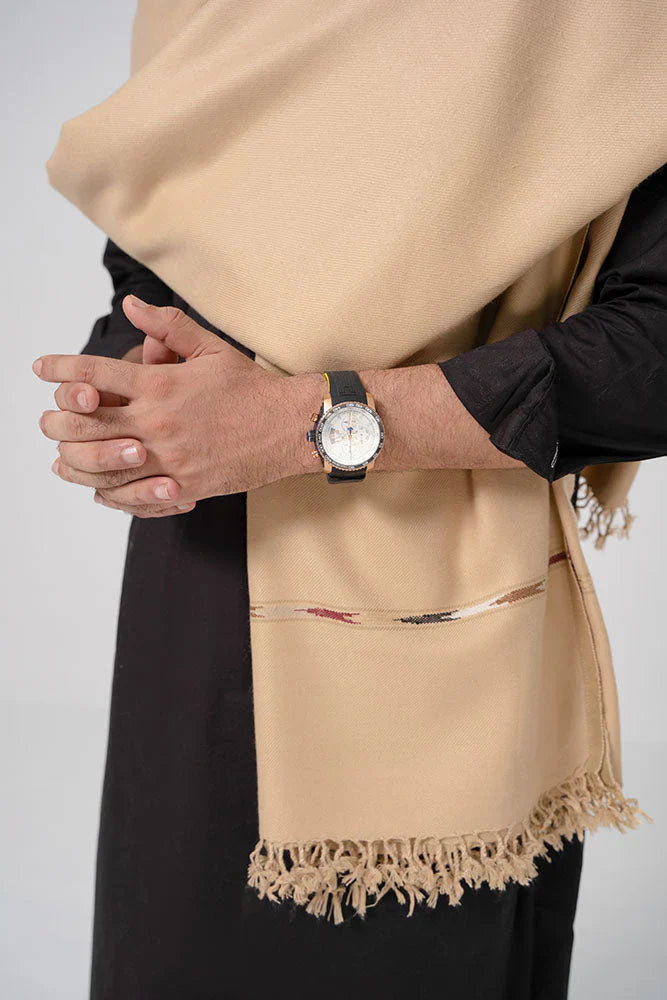 J. Men's Winter Wool Shawl - Skin