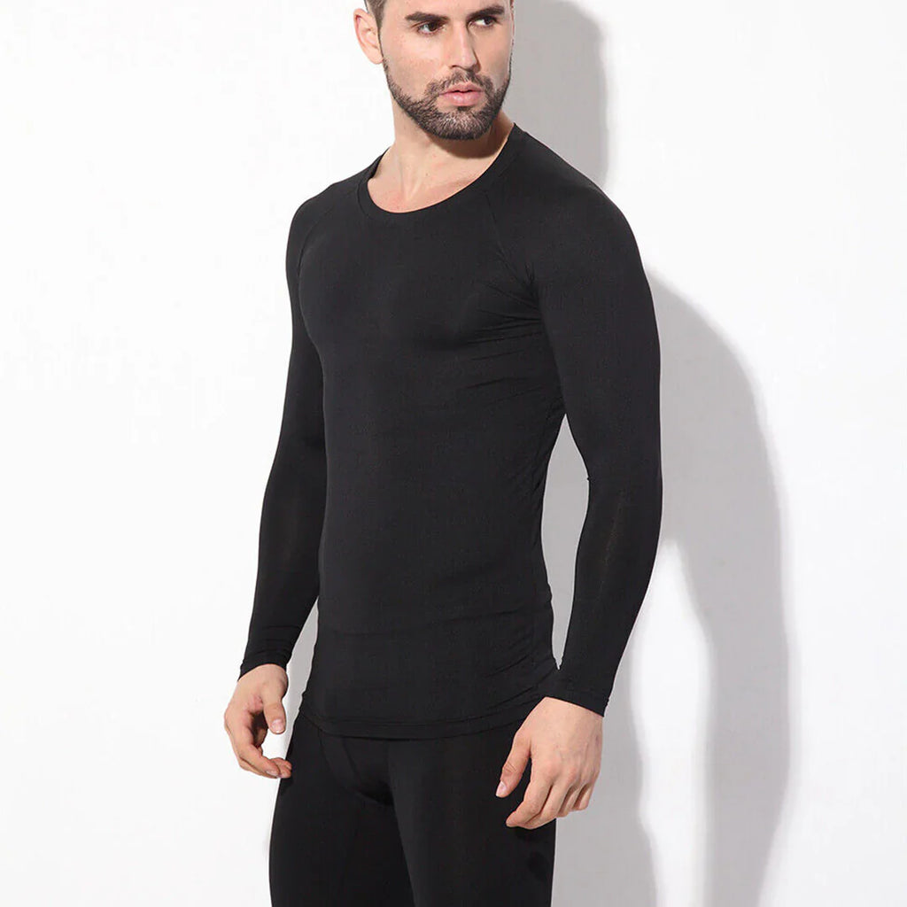 Men's Thermal Warmer Wool TROUSER - BLACK