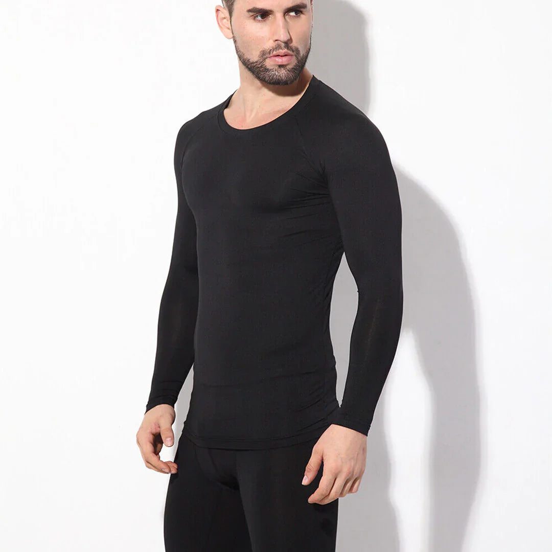 Men's Thermal Warmer Wool TROUSER - BLACK