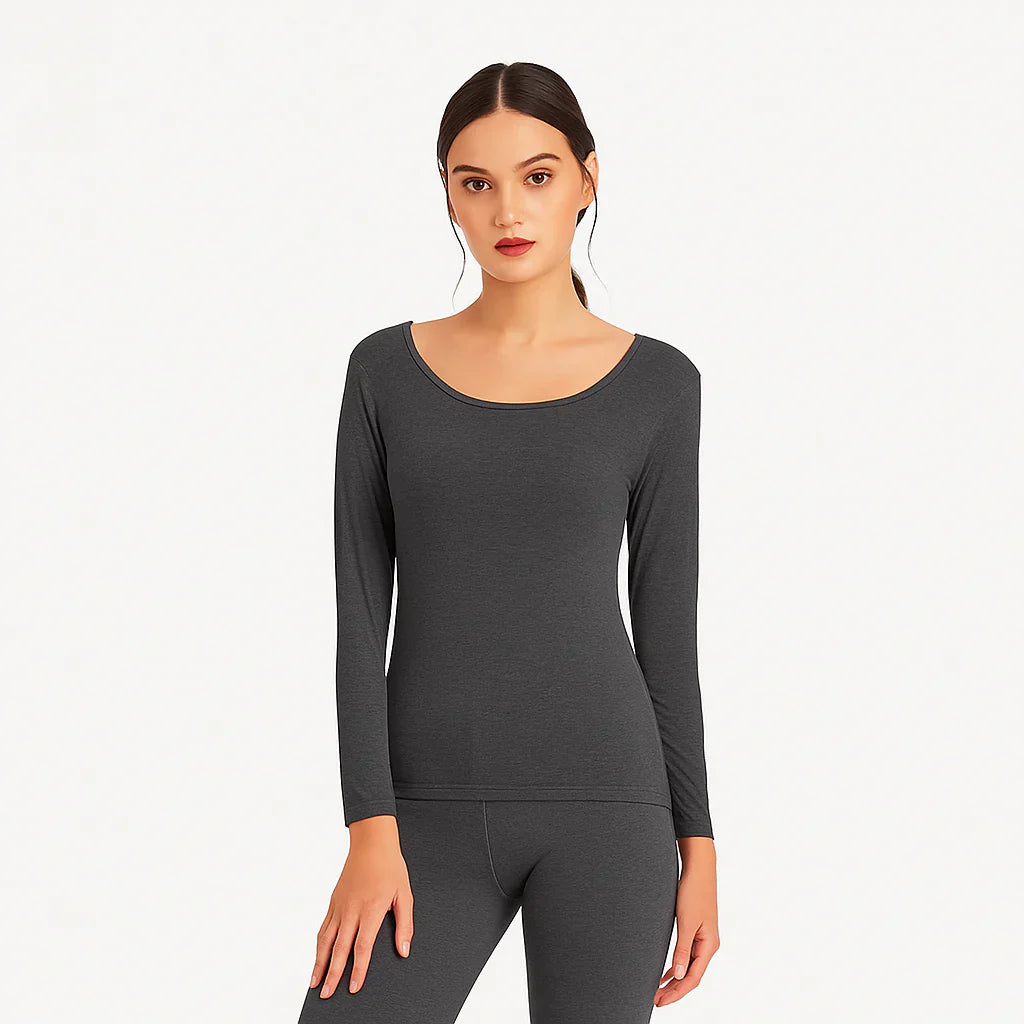 Women's Thermal Warmer Wool TROUSER- Charcoal Grey