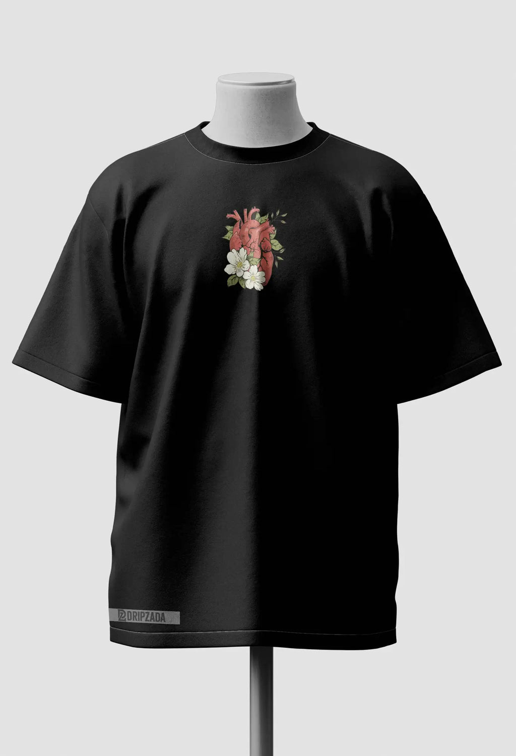 Black Ishq Drop Shoulder Oversized T-Shirt