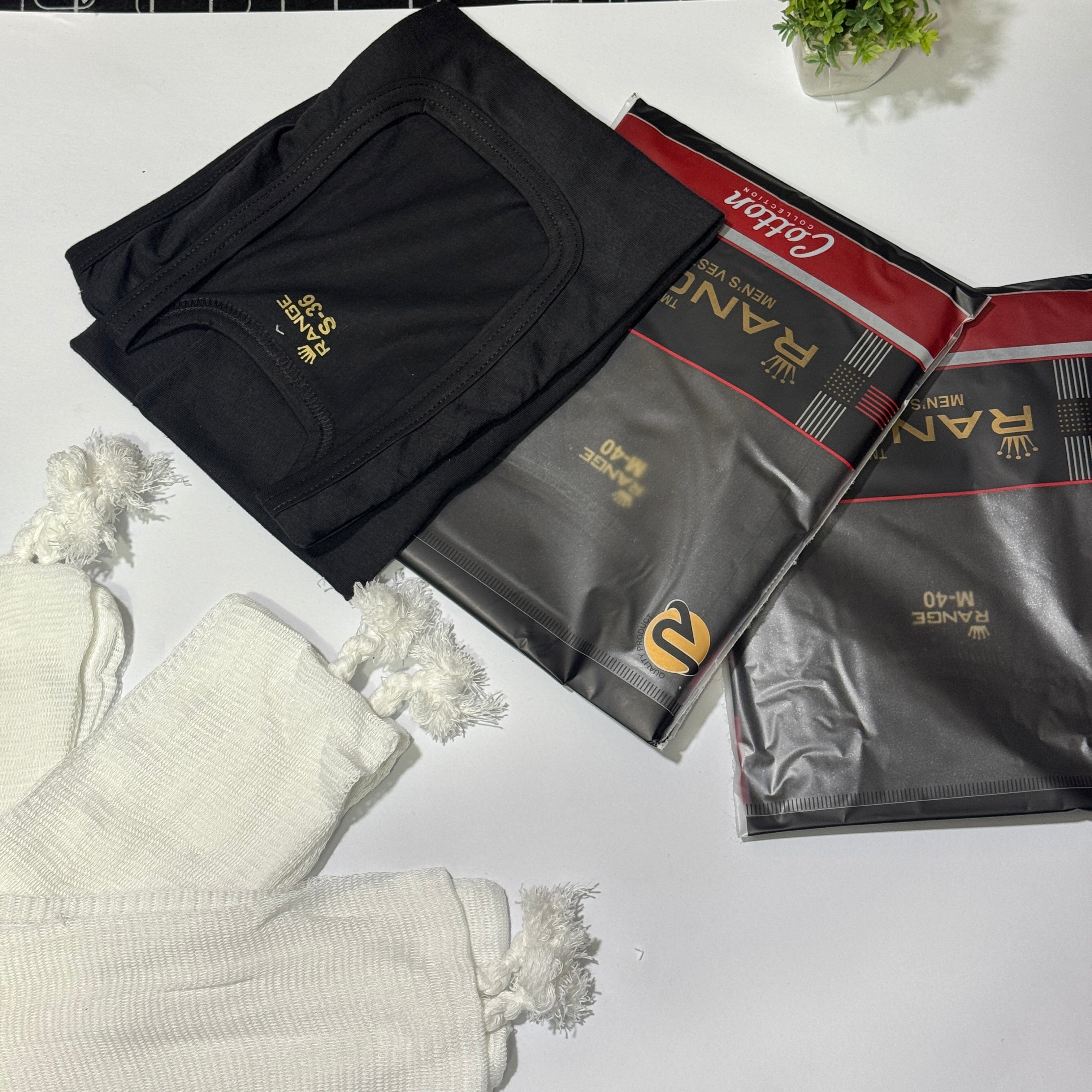 Classic Athletic Undershirt Multi Pack BLACK
