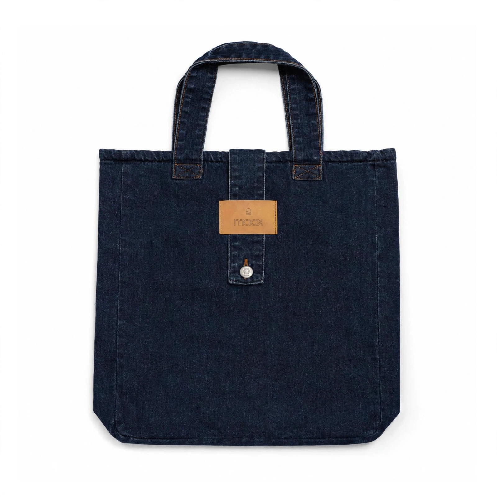 Maax Tote Bag-Dark Blue Denim