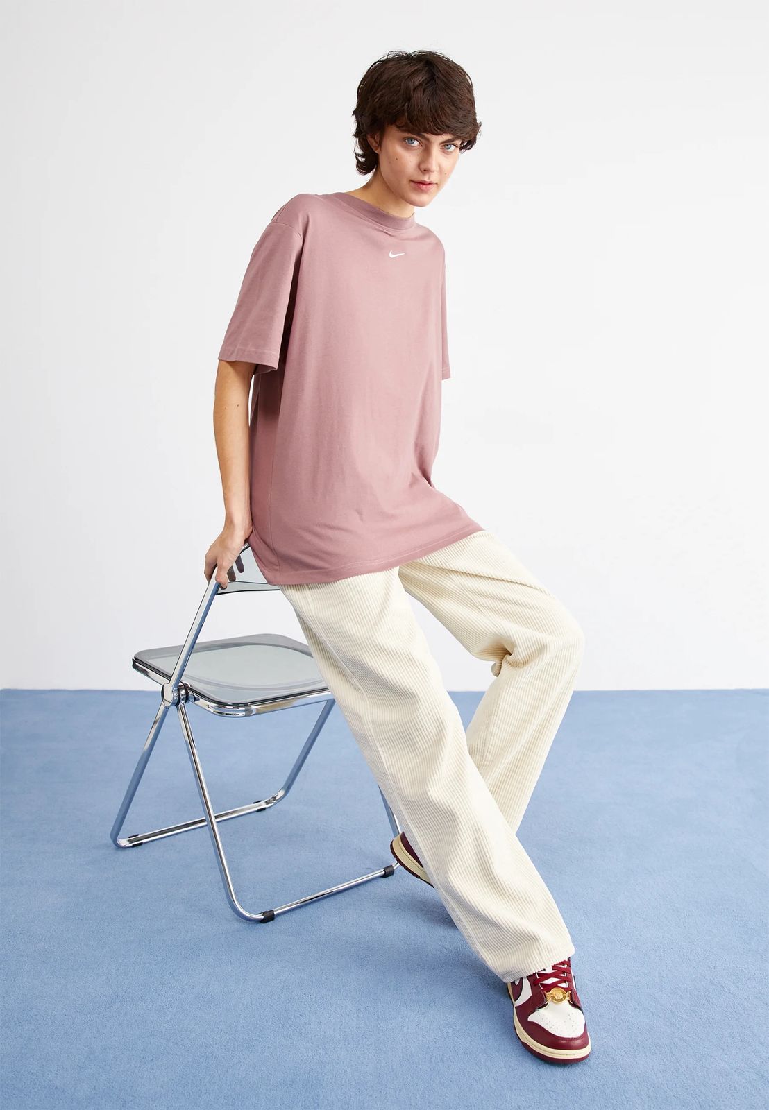 Unisex drop shoulder T-shirt ( T pink )