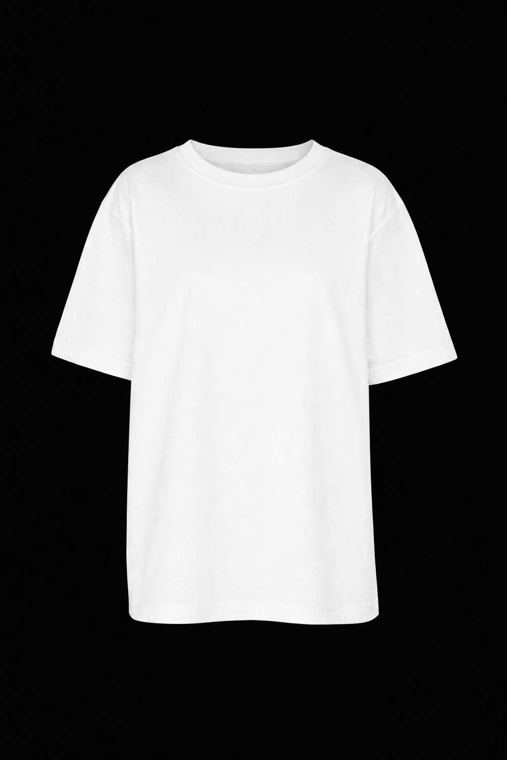 unisex drop shoulder T-shirt ( white )