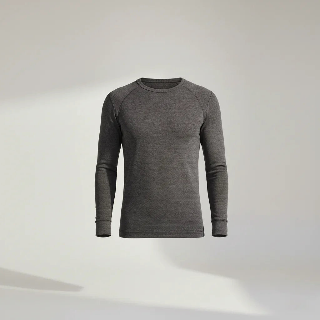 Men's Full-Body Thermal Warmer Wool (FULL SUIT) - Charcoal Grey