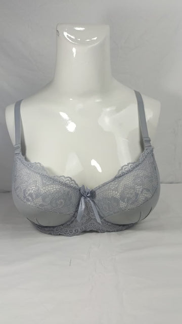 Maax Double Padded Imported Bra Grey