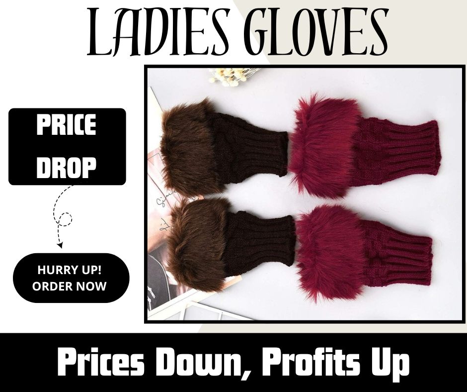 Ladies Wool Gloves (Maroon) #152